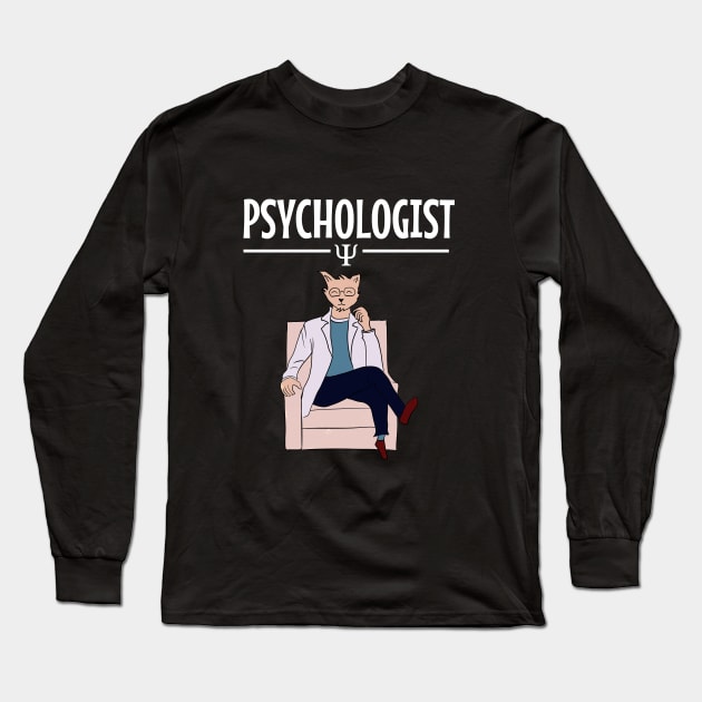 Psychologist psychology lovers Long Sleeve T-Shirt by cypryanus